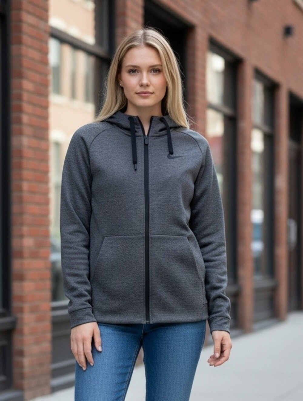 Nike Women's 4XL Full Zip Up Hoodie Fleece Lined Fall Wear Gear